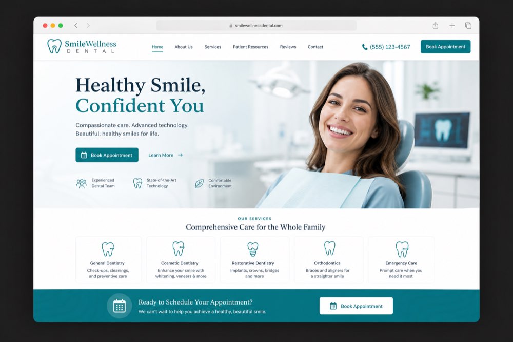 Smile Wellness — Sitio web