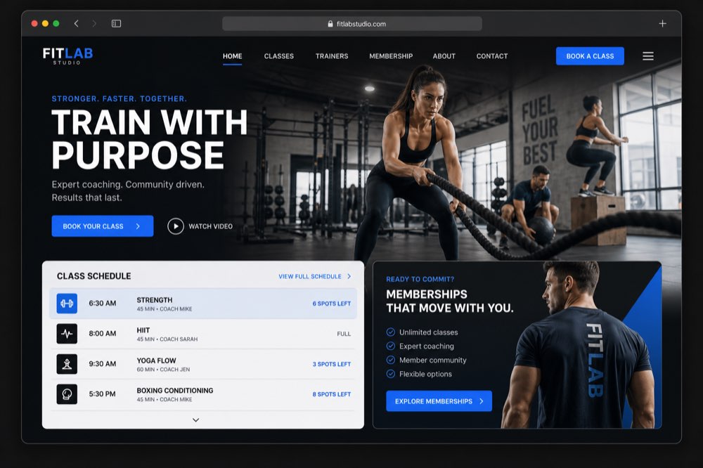 FitLab Studio — Sitio web